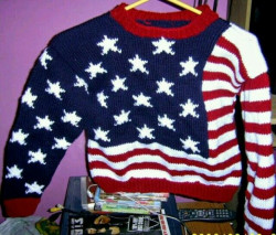 Chandail drapeau Etats Unis pour fille 10 ans