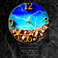 Horloge 2e vie Bord de mer et chiffres