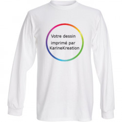 Chandail blanc personnalisé de qualité supérieure