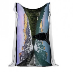 Couverture molletoné avec votre photo 60po x 80 po