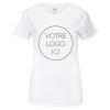 T-Shirt blanc personnalisé de qualité supérieure pour femme